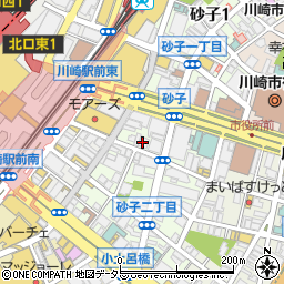 和風居酒屋 食彩の房 川崎本店周辺の地図