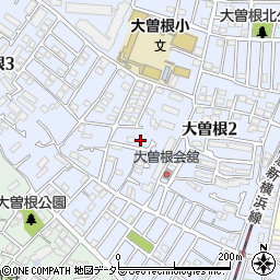 神奈川県横浜市港北区大曽根周辺の地図