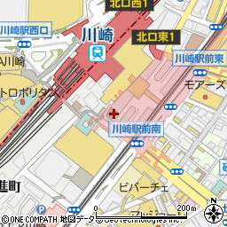 中央コンタクト　川崎アゼリア店周辺の地図