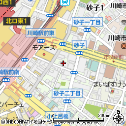 牛角 川崎店周辺の地図