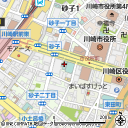 東横ＩＮＮ川崎駅前市役所通周辺の地図
