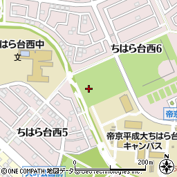 帝京平成大学ちはら台キャンパス学生食堂周辺の地図