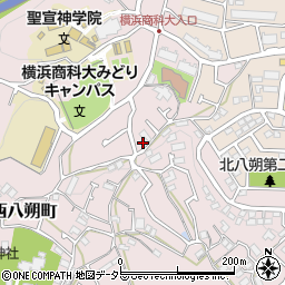 神奈川県横浜市緑区西八朔町769-4周辺の地図