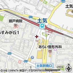 千葉南警察署土気駅前交番周辺の地図