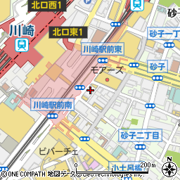 ミスタードーナツ 川崎駅前周辺の地図