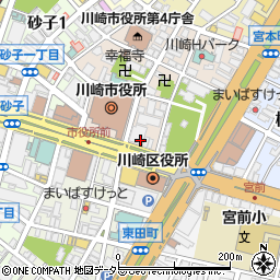 神奈川銀行渡田支店周辺の地図