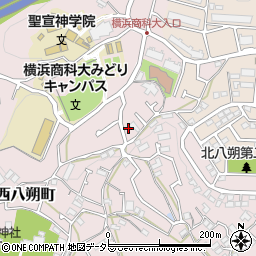 神奈川県横浜市緑区西八朔町769周辺の地図