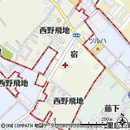 千葉県東金市宿172-1周辺の地図