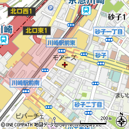 ＴＨＲＥＥＰＰＹ川崎モアーズ店周辺の地図