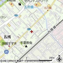 千葉県市原市五所1597周辺の地図