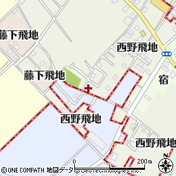 千葉県東金市西野飛地1658-80周辺の地図