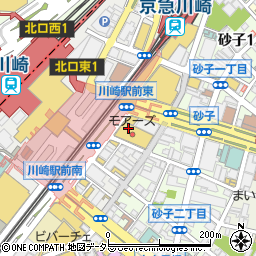 若竹 川崎モアーズ店周辺の地図