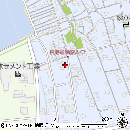 鳥取県境港市外江町3412周辺の地図