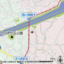 神奈川県横浜市緑区西八朔町572周辺の地図