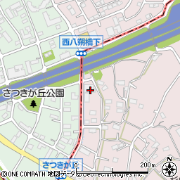 神奈川県横浜市緑区西八朔町572周辺の地図