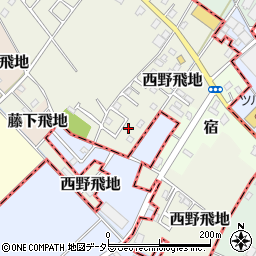 千葉県東金市西野飛地1658-58周辺の地図