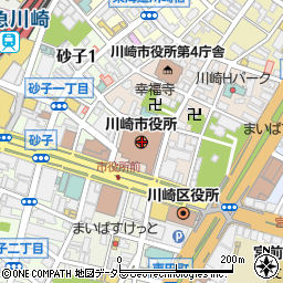 川崎市周辺の地図