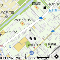 千葉県市原市五所1730周辺の地図