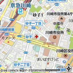 川崎市役所　交通局自動車部運輸課長車両係周辺の地図
