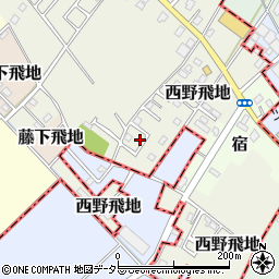 千葉県東金市西野飛地1658-43周辺の地図