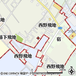 千葉県東金市西野飛地1658-17周辺の地図