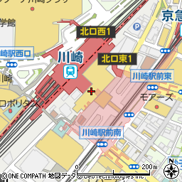とんかつ 和幸 アトレ川崎本店周辺の地図