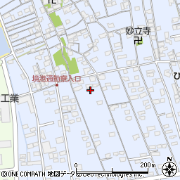 鳥取県境港市外江町2984周辺の地図