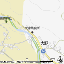 大津集会所周辺の地図