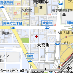 神奈川県川崎市幸区大宮町周辺の地図