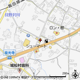 船橋屋　座光寺店周辺の地図