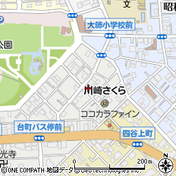神奈川県川崎市川崎区台町周辺の地図