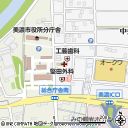 岐阜県美濃市中央10丁目153周辺の地図