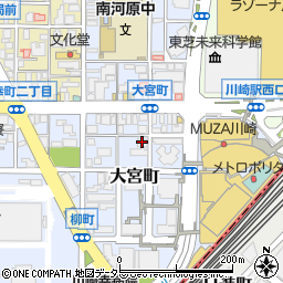 川崎駅西口皮フ科周辺の地図