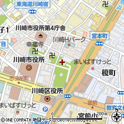稲毛神社周辺の地図