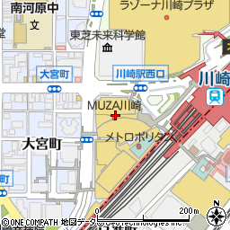 株式会社メガネドラッグ　ミューザ川崎店周辺の地図