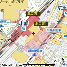 川崎信用金庫本店営業部川崎地下街出張所周辺の地図