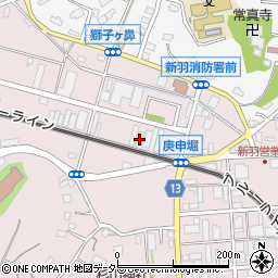 萩原事務所付工場周辺の地図