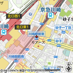 川崎駅前（東）周辺の地図