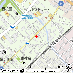 千葉県市原市五所1588周辺の地図