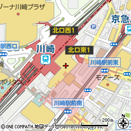 ユニクロアトレ川崎店周辺の地図