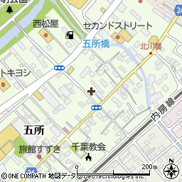 千葉県市原市五所1632周辺の地図