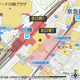 アトレ川崎　地階１階フーシェ・松風屋周辺の地図