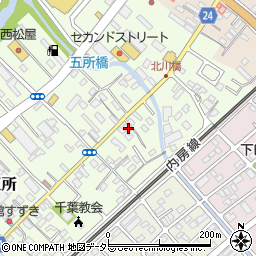 千葉県市原市五所1587周辺の地図