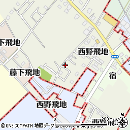 千葉県東金市西野飛地1658周辺の地図