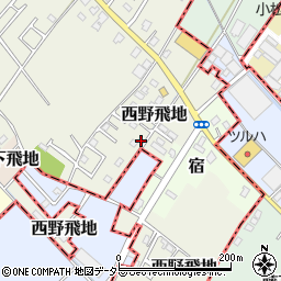 千葉県東金市西野飛地1659周辺の地図