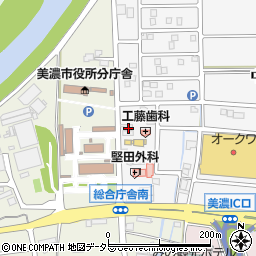 岐阜県美濃市中央10丁目158周辺の地図