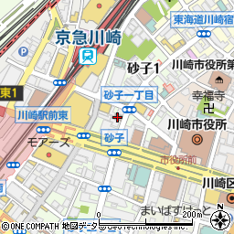 川崎市役所通郵便局 ＡＴＭ周辺の地図