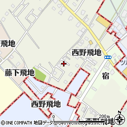 千葉県東金市西野飛地1658-33周辺の地図