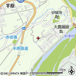 神奈川県愛甲郡愛川町半原63周辺の地図