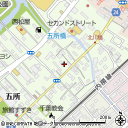 千葉県市原市五所1640周辺の地図